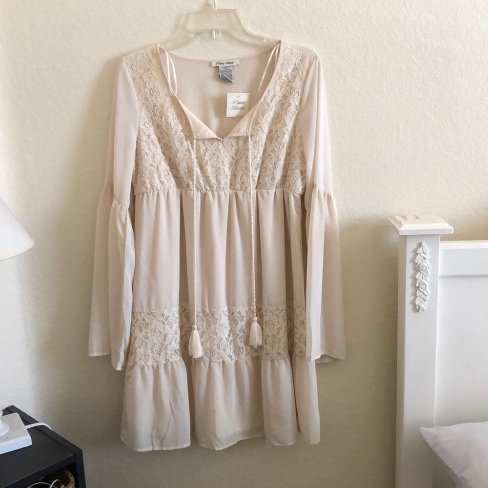 NWT cream lace dress